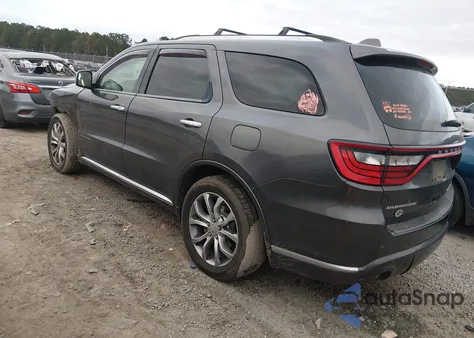 2016 Dodge Durango Citadel Anodized Platinum z USA, uszkodzony, nr VIN 1C4RDHEG1GC396691